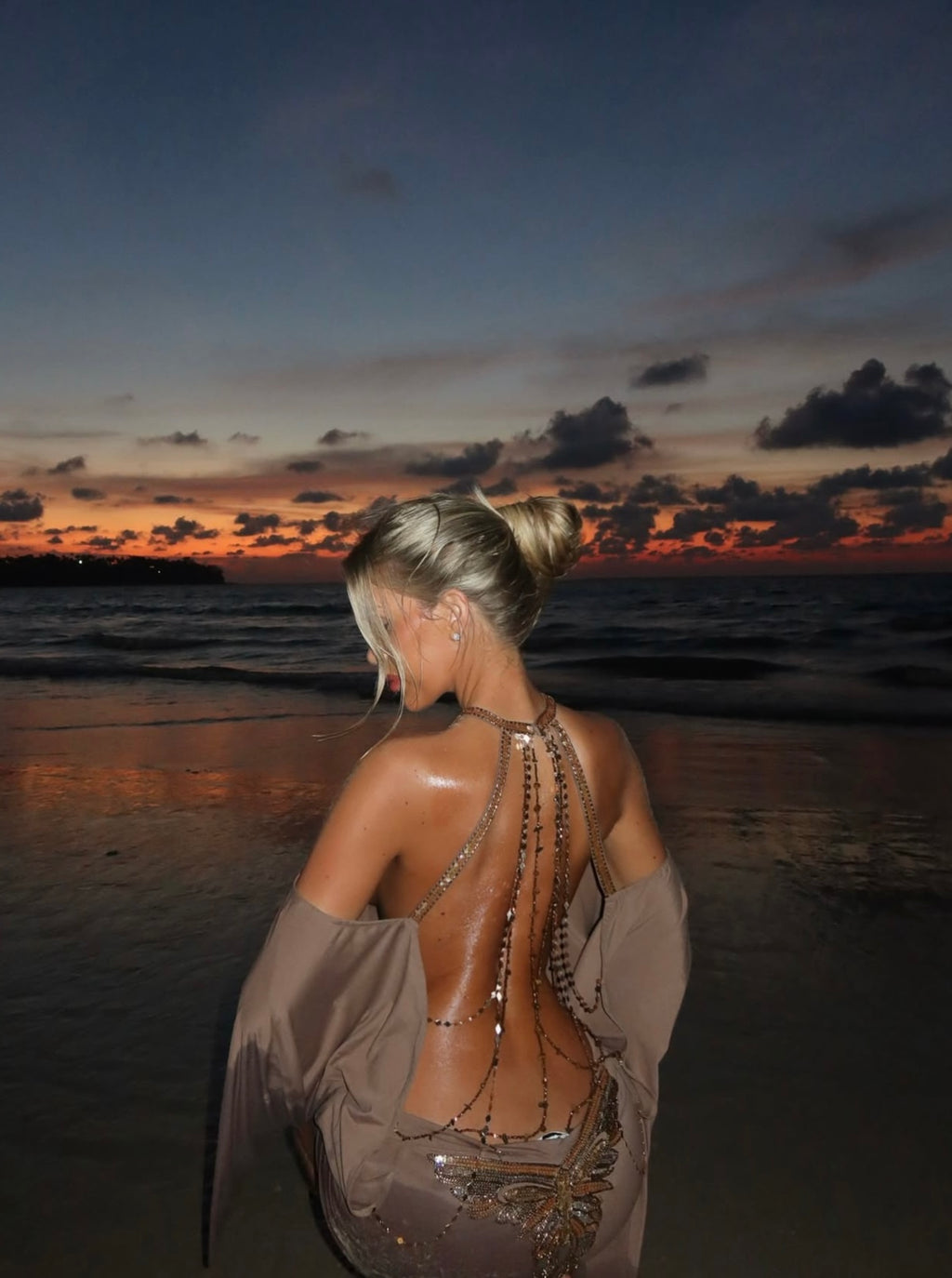 GOLDEN GODDESS MINI DRESS